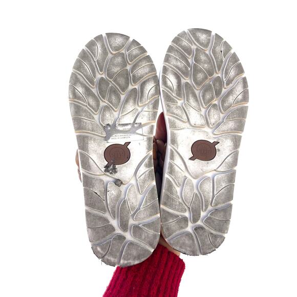 Born Women’s Freesia Sandals Braided Comfort Size 8 Tan Beige Neutral Flats - Picture 3 of 8